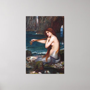 Toile J. WATERHOUSE - A MERMAID - 1900 - Pre-Raphaelites