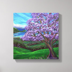 Toile Jacaranda arrière-pays