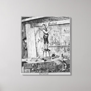 Toile Jack découpe son nom sur un faisceau dans le