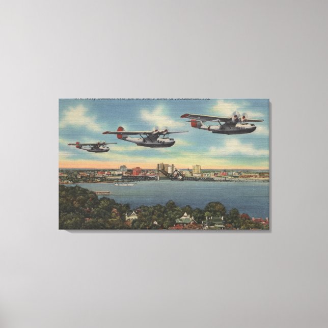 Toile Jacksonville, FL - Bombardiers de la Marine au-des (Recto)