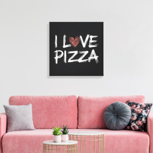 Toile J'adore la pizza