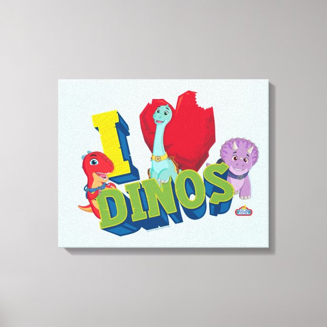 Toile J'adore les dinos | Dino Ranch (Recto)