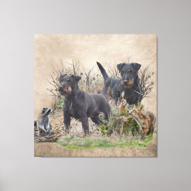 Toile Jagdterrier, Bo c. Renbrad Kennel.'' Sticker Pape (Recto)