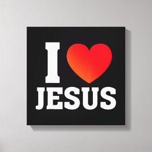 Toile J'aime Jésus