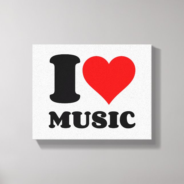 TOILE J'AIME LA MUSIQUE (Recto)