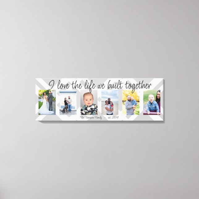 Toile J'aime la vie que nous avons construite ensemble 6 (Recto)