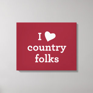 Toile J'aime le pays