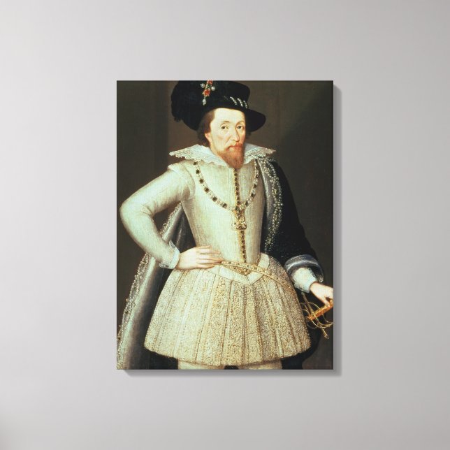 Toile James I, portrait mi-long (Recto)