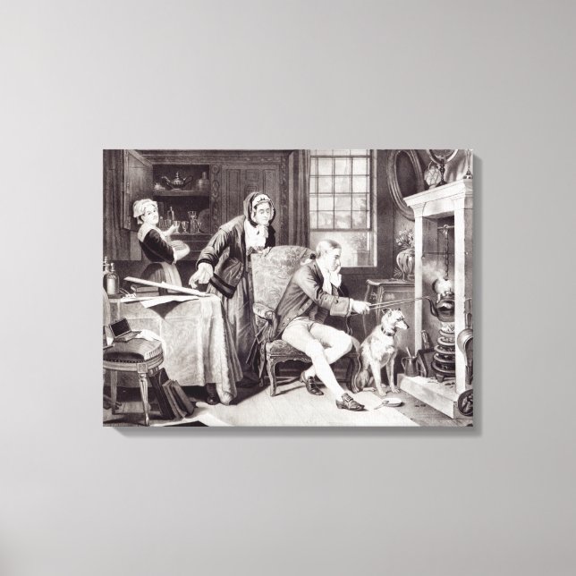 Toile James Watt Jouer avec de la vapeur (Recto)