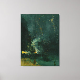 Toile James Whistler - Nocturne en noir et or