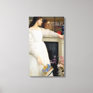 Toile James Whistler - Symphonie en blanc no 2