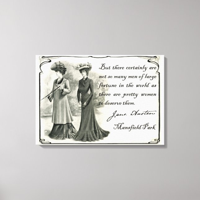 Toile Jane Austen : Jolies femmes Canvas Art (Recto)
