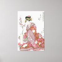 Japonaise vintage Peinture art bois prin