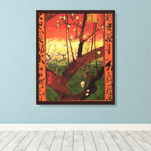 Toile Japonisme : Arbre à prune fleuri par Vincent van G