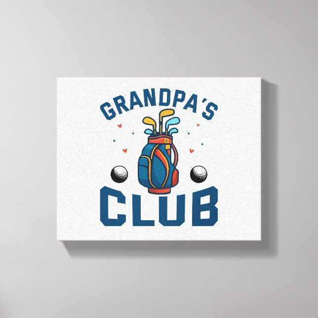 Toile J'Appuie Sur Ce Golf (Recto)