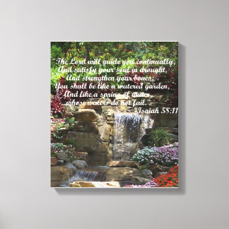 Toile Jardin arrosé