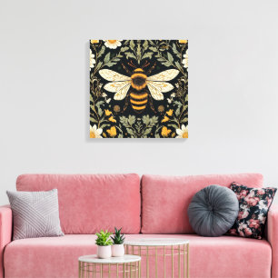 Toile Jardin d'abeilles vintage