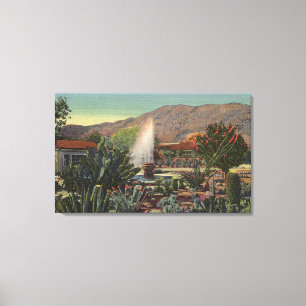 Toile Jardin de cactus, hôtel de Palm Springs
