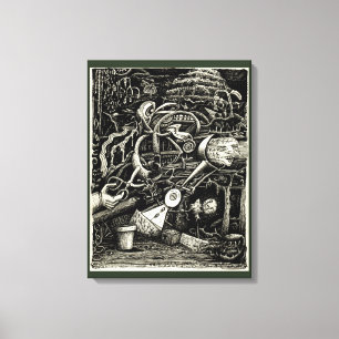 Toile Jardin de la folie