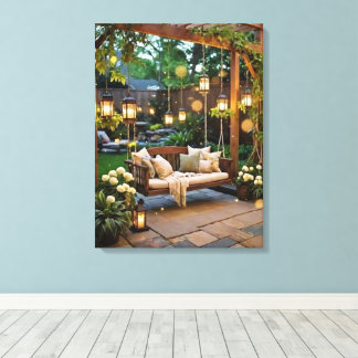 Toile Jardin de la véranda aux lucioles