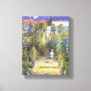 Toile Jardin de l'artiste à Vetheuil - Claude Monet