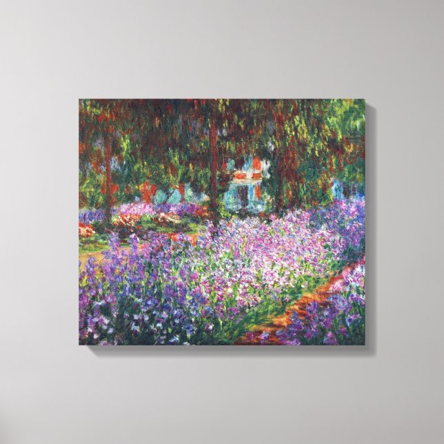 Toile Jardin de Monet à Giverny par Claude Monet (Recto)