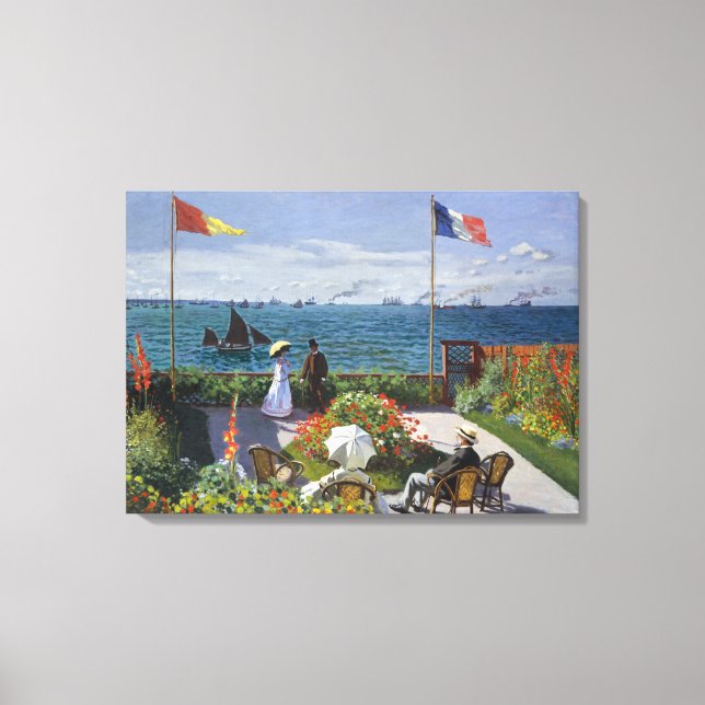 Toile Jardin de Sainte-Adresse | CLAUDE MONET (Recto)