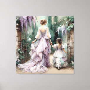 Toile Jardin de Wisteria Watercolor
