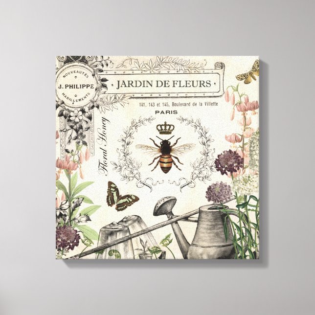 TOILE JARDIN DES BEE FRANÇAIS (Recto)