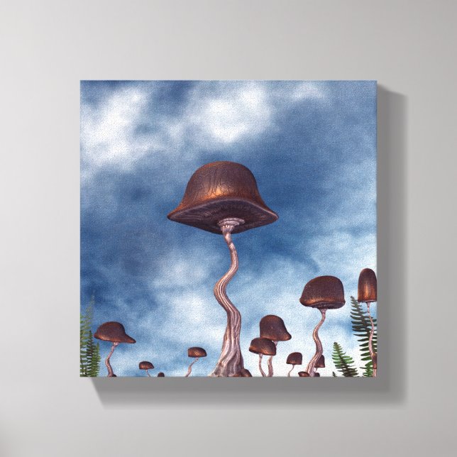 Toile Jardin des champignons (Recto)