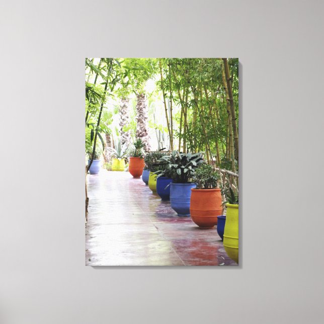Toile Jardin Majorelle, Jardin Majorelle, maintenant pub (Recto)