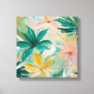 Toile Jardin Pastel en Fleur