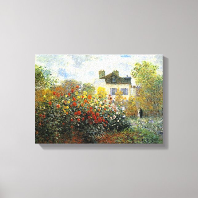 Toile Jardin Rose Monet (Recto)