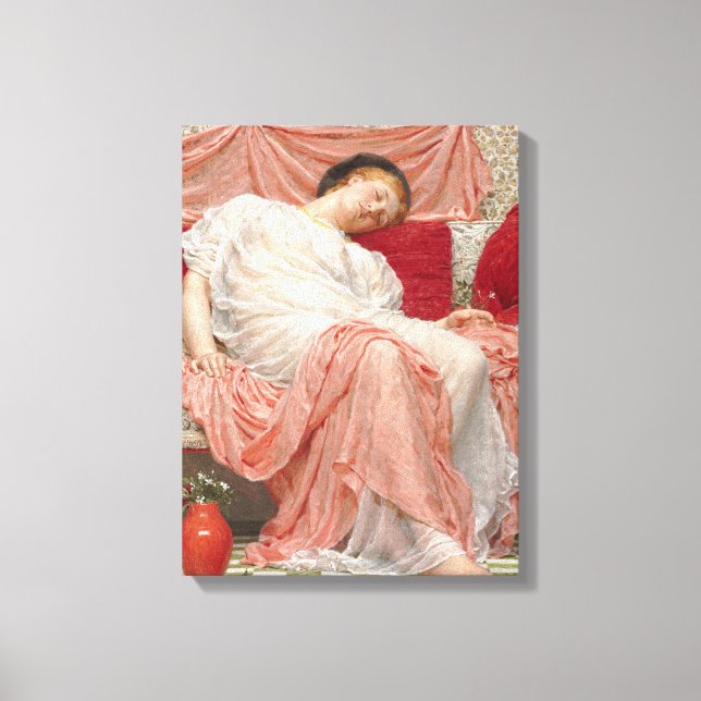 Toile Jasmine (Belle Jeune femme qui dort) (Recto)