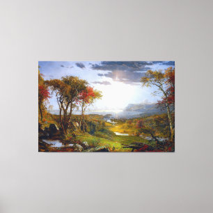 Toile JASPER F. CROPSEY Automne Sur la rivière Hudson, 1