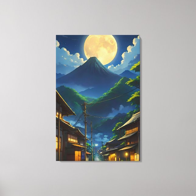 Toile Java au clair de lune (Recto)