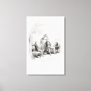 Toile Je fais la connaissance de la Mlle. Mowcher