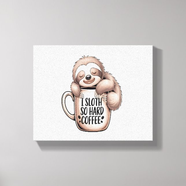 Toile Je parie sans café (Recto)