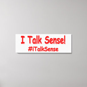Toile "Je Parle Sens" Joli Design. Acheter maintenant