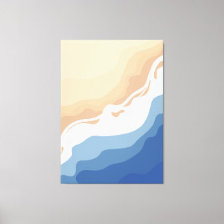 Toile Je pense que je pourrais voir la plage