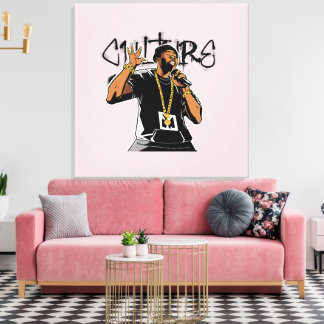 Toile Je suis ce que ressent la culture