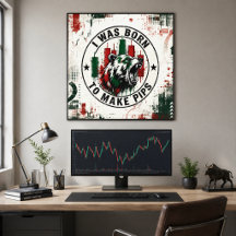 Je suis né pour faire des Pips Rouge Vert Grunge B
