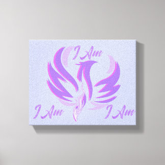 Toile Je Suis Oiseau de Feu de Flamme Violette qui S'élè