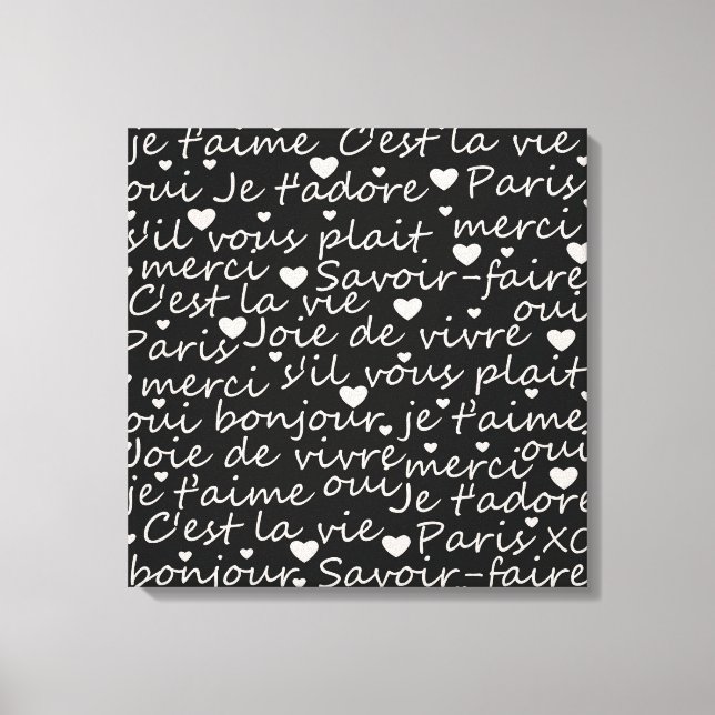 Toile Je t'aime (Recto)