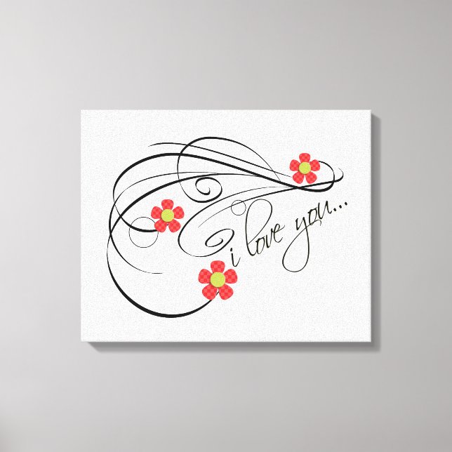 TOILE JE T'AIME LES CANVINS (Recto)