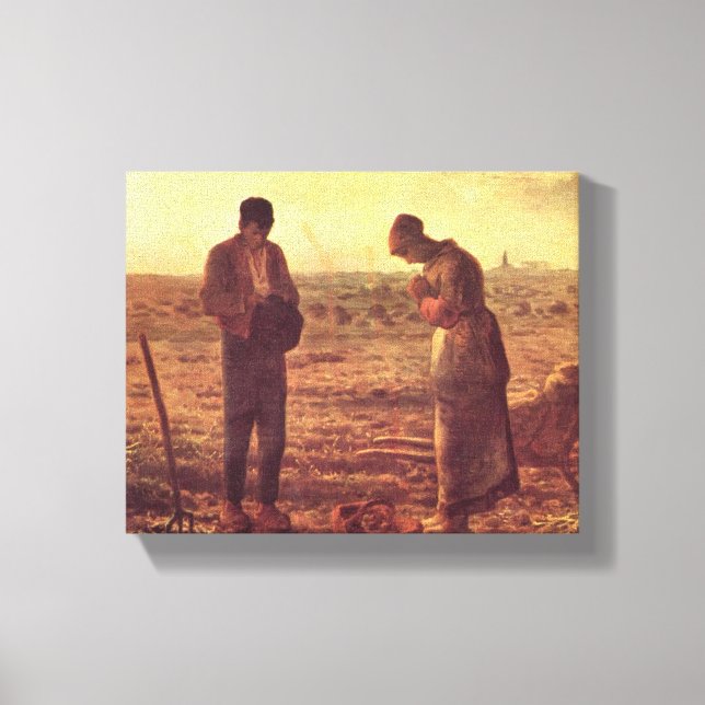 Toile Jean-François Millet - L'Angelus (Recto)