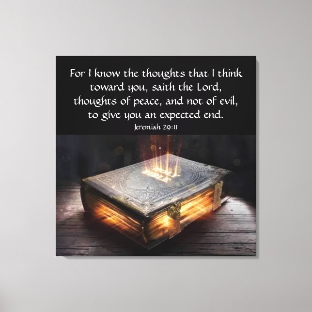 Toile Jérémie 29:11 (Recto)