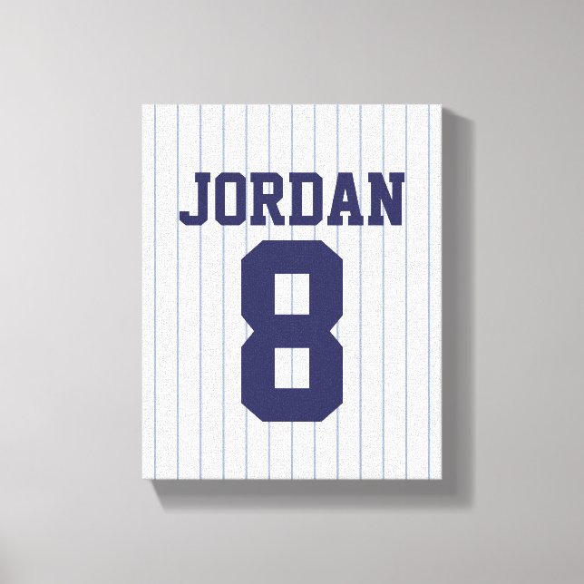 Toile Jersey de baseball avec nom et numéro personnalisé (Recto)