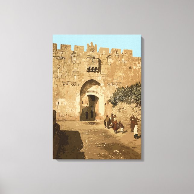 Toile Jérusalem - Porte des Lions (Recto)