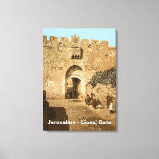 Toile Jérusalem - Porte des Lions